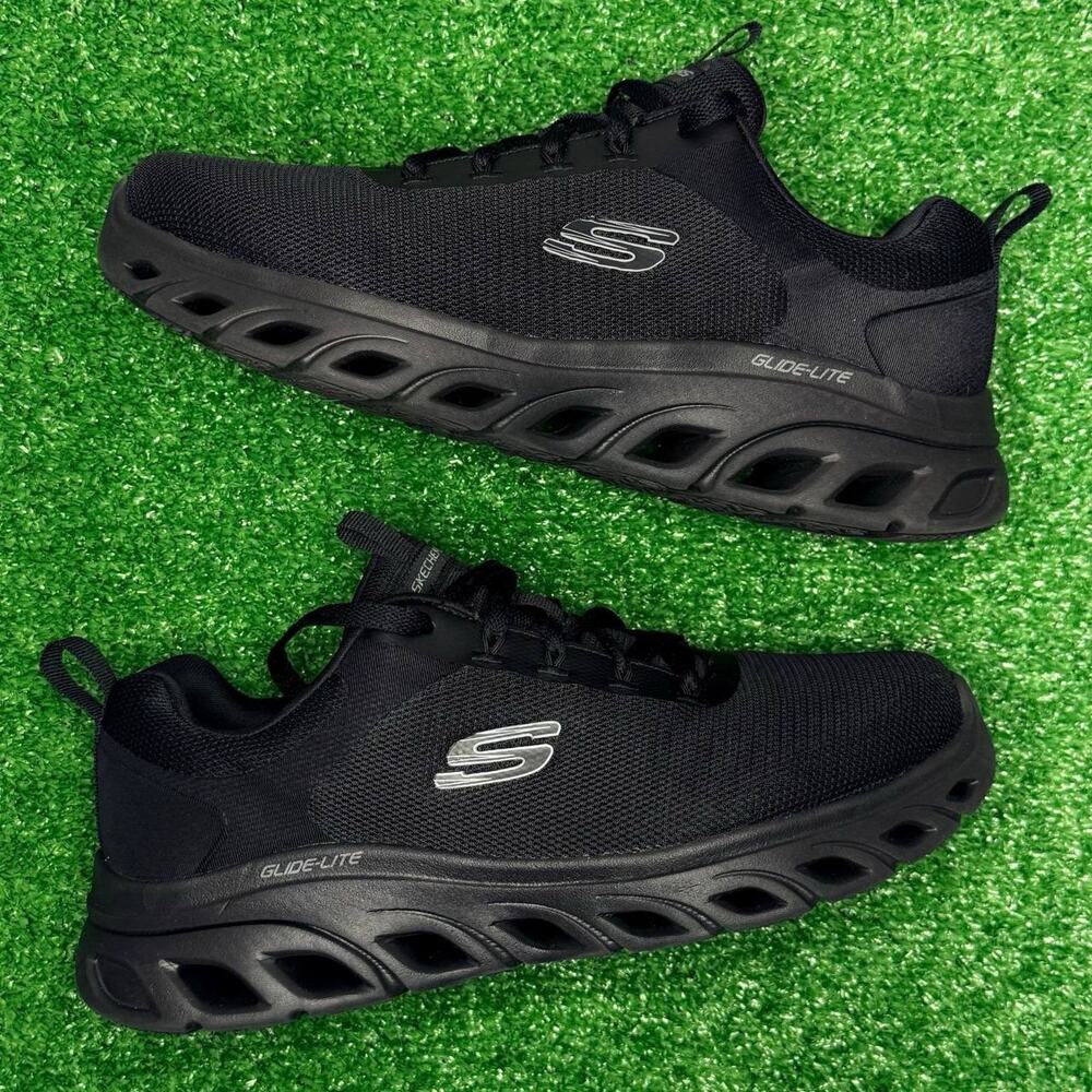 Skechers Glide Step Hands Free Swift Fit Sneakers Men's 8,5 Size Black Athletic